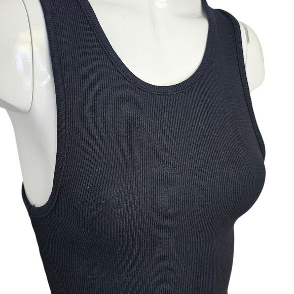 Alphalete Womens Ribbed Stretch Scoop Neck Tank Top, Basic, Size M - Picture 2 of 7